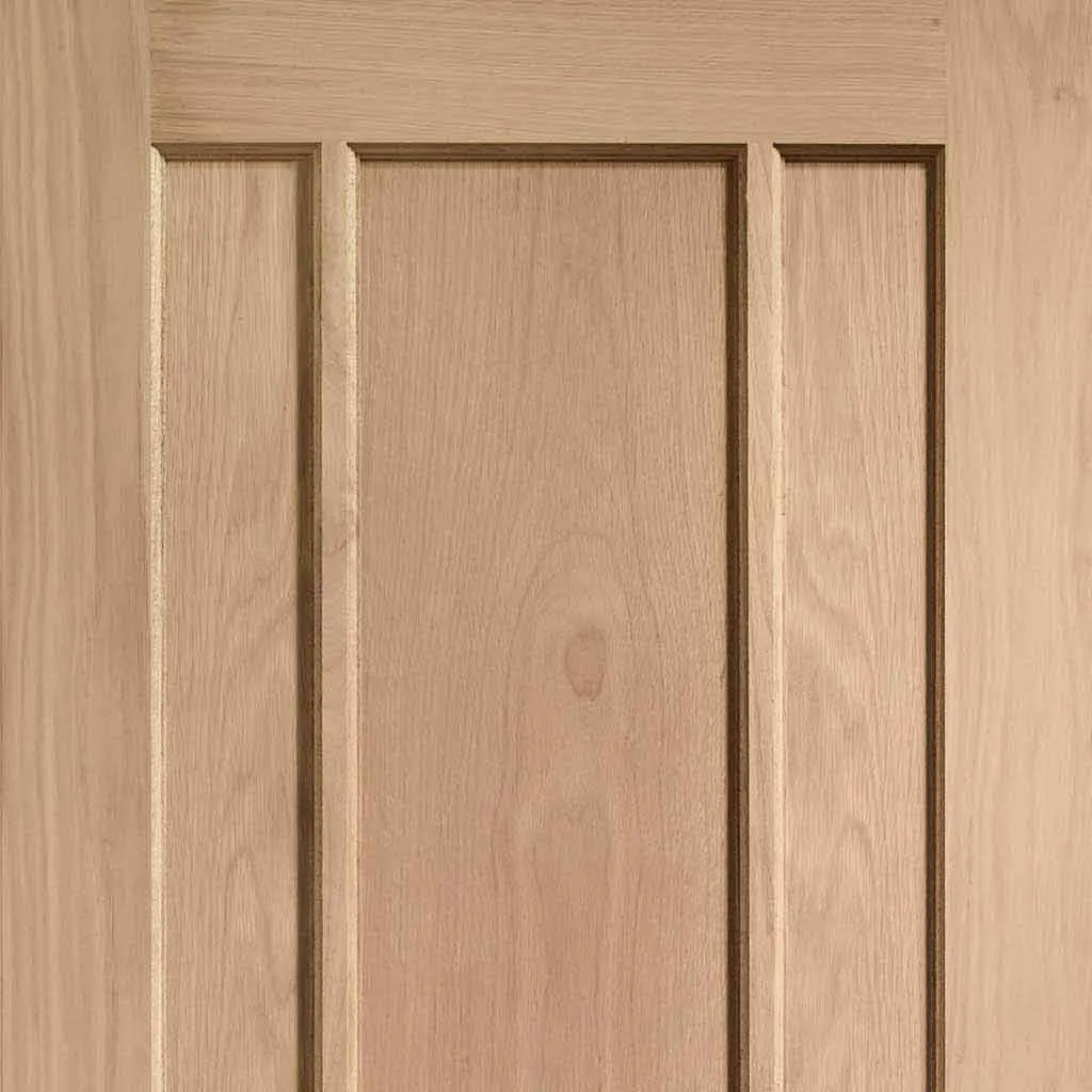 Bespoke Pass-Easi Worcester Oak 3 Panel - 3 Sliding Doors and Frame Kit - Prefinished