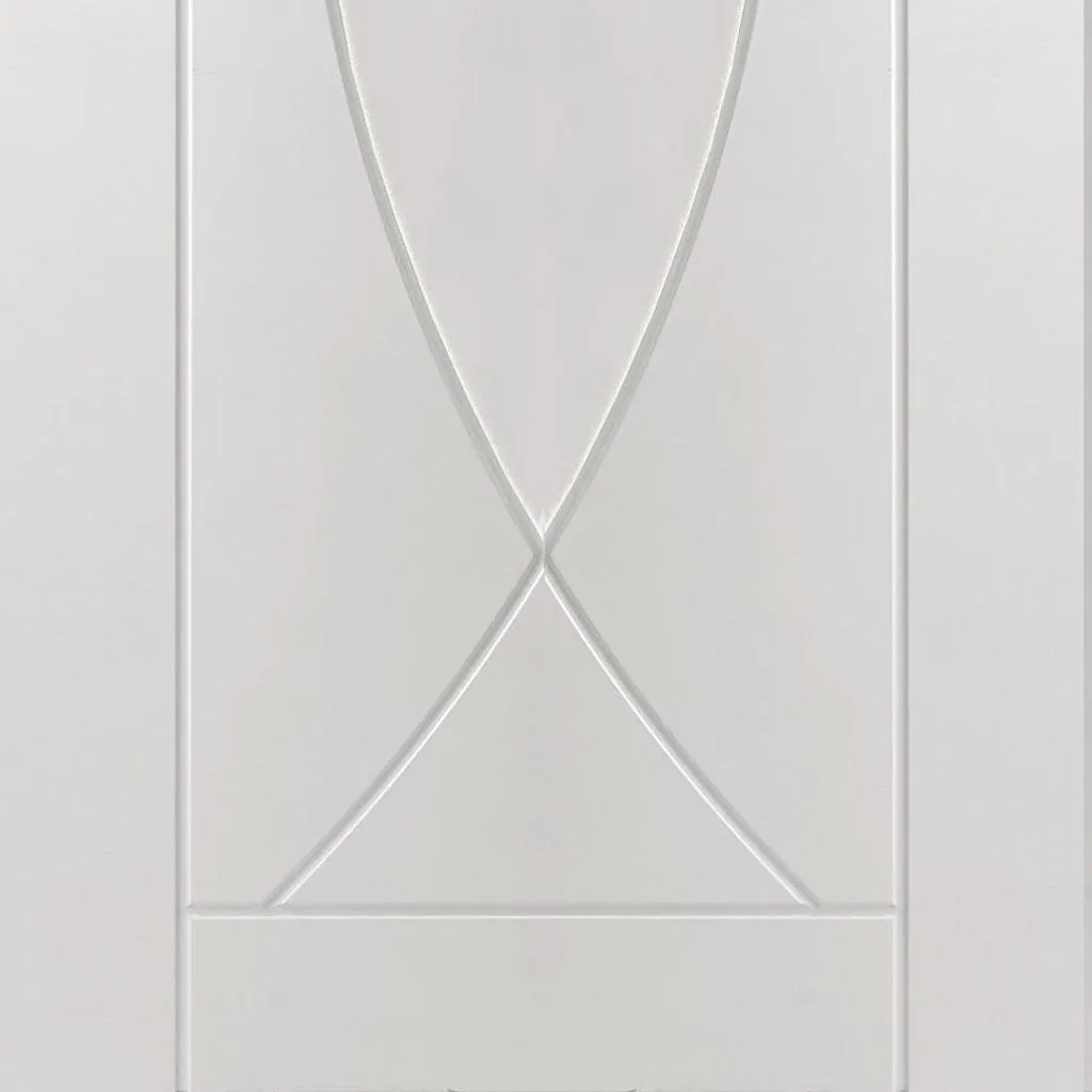 Bespoke Pesaro Flush 3 Door Maximal Wardrobe and Frame Kit - White Primed