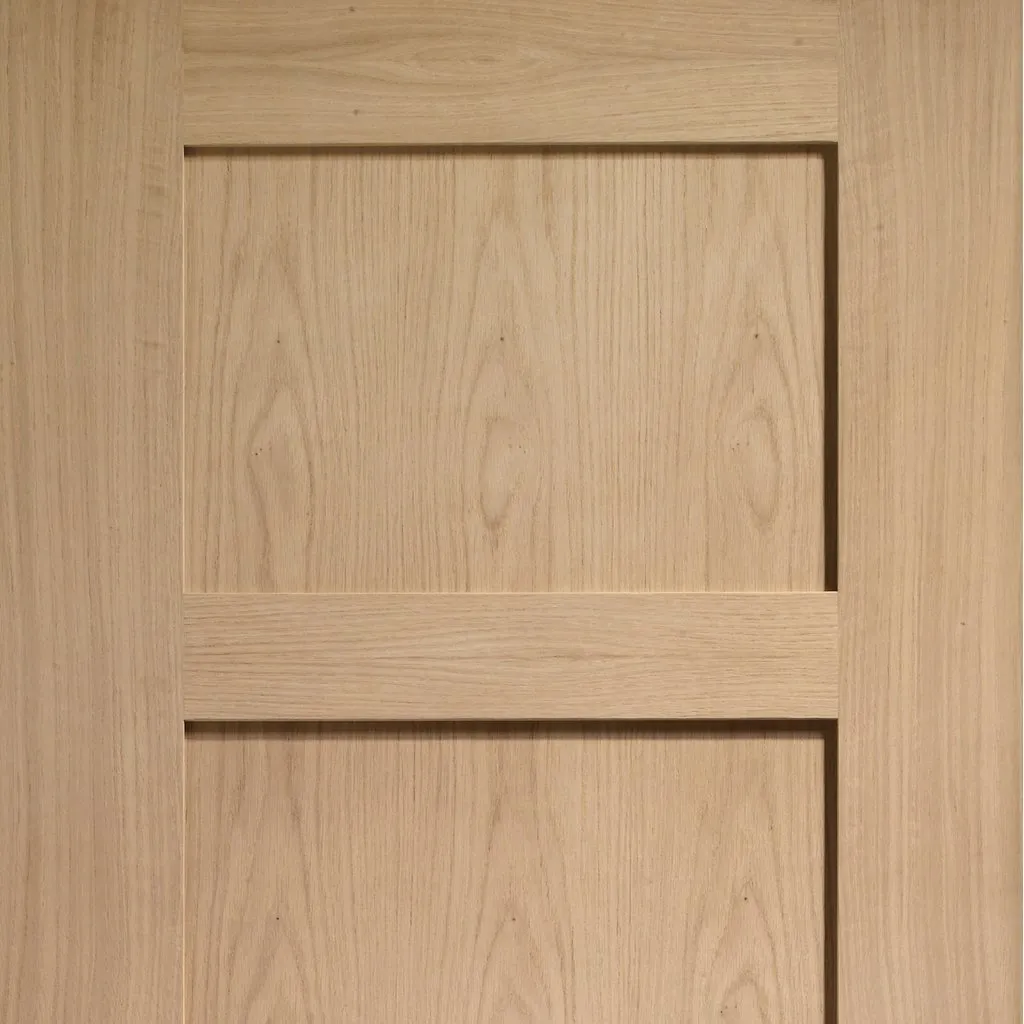 Bespoke Shaker Oak 4 Panel Double Pocket Door - Prefinished