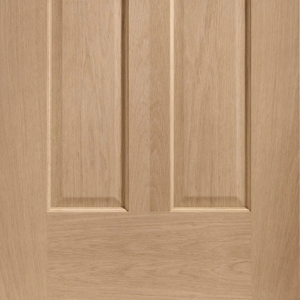 Bespoke Thrufold Malton Oak Glazed Folding 3 1 Door - No Raised Mouldings - Prefinished