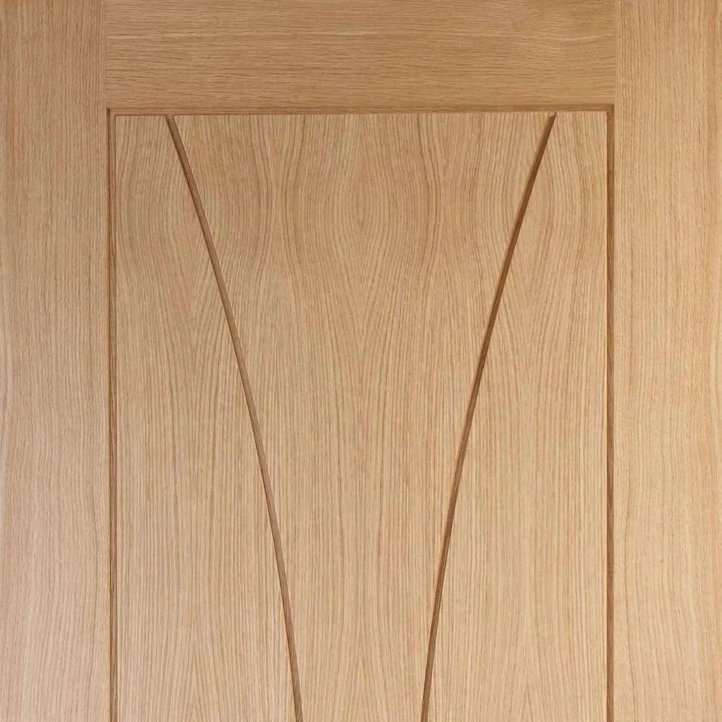 Bespoke Thrufold Verona Oak Flush Folding 3 2 Door