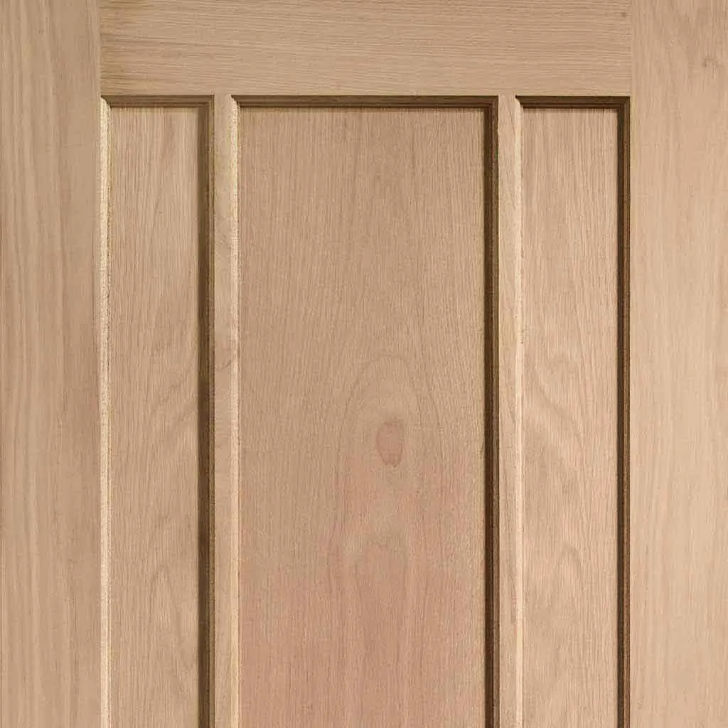 Bespoke Thrufold Worcester Oak 3 Panel Folding 3 2 Door - Prefinished