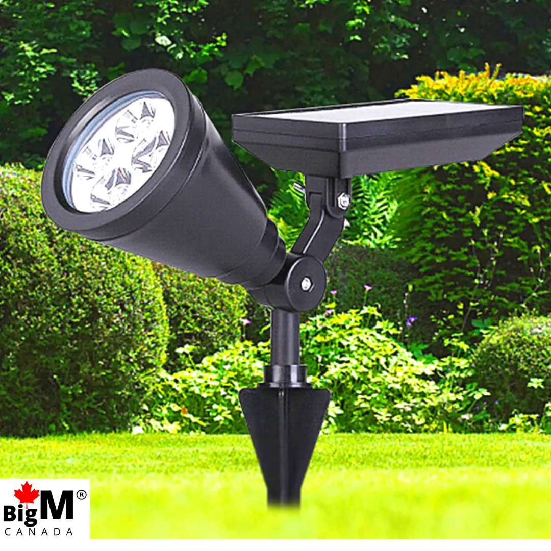 BigM Wireless RGB Color Changing Solar Spotlights for Landscaping