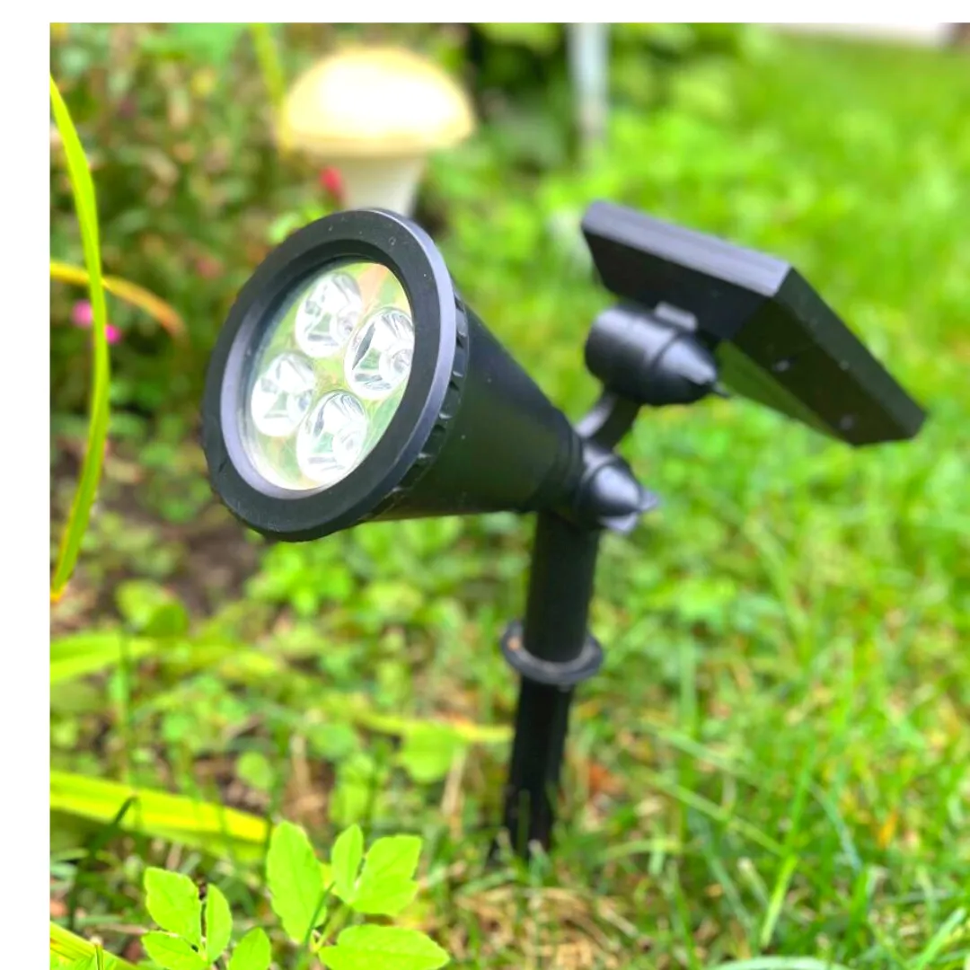 BigM Wireless RGB Color Changing Solar Spotlights for Landscaping