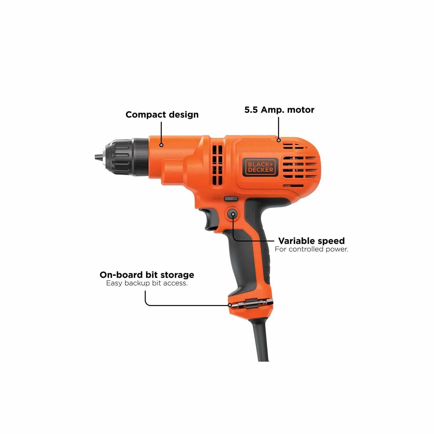 Black & Decker DR260C 5.5 Amp 3/8-in Drill/Driver (DR260C)