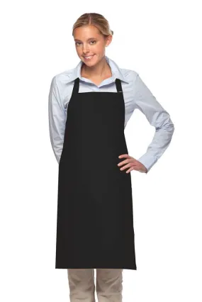 Black Deluxe Bib Adjustable Apron (2 Pockets)