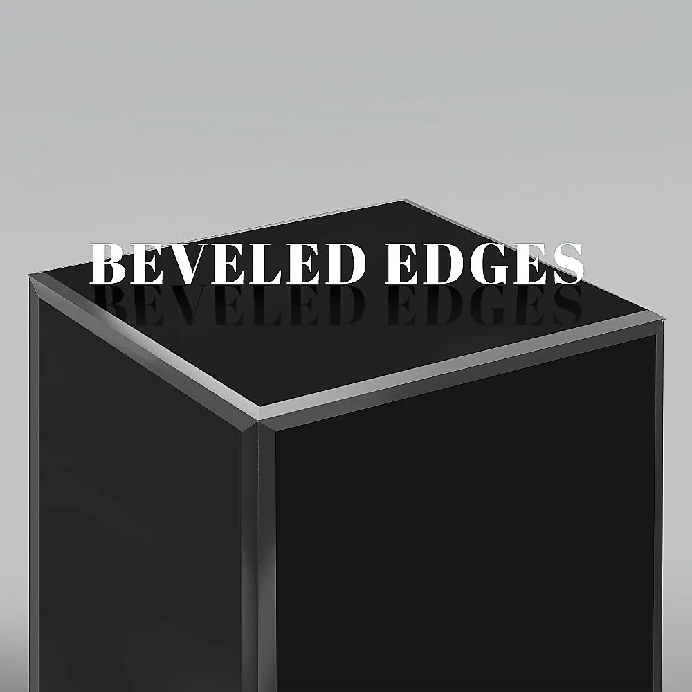 Black Glass Display Column / Pedestal