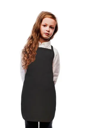 Black Kid's Bib Apron (No Pockets)