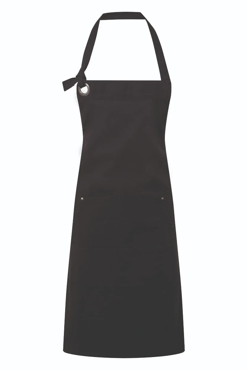 Black "Calibre" Bib Adjustable Apron (4 Pocket Pouch)