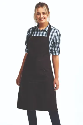 Black "Calibre" Bib Adjustable Apron (4 Pocket Pouch)