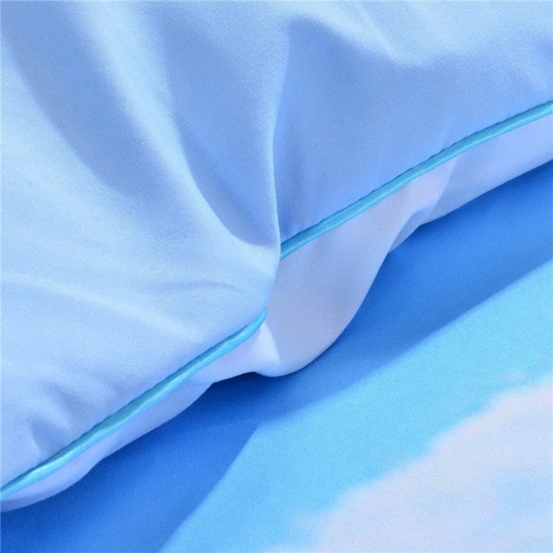 Blue Beach Bedding Set