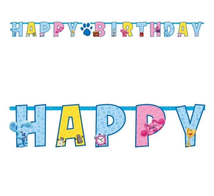 Blues Clues Party Happy Birthday Banner