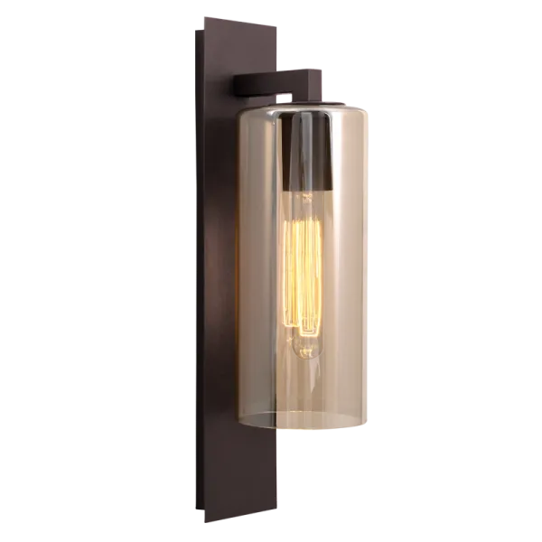 Bright Star Lighting L510 COFFEE Down Facing Coffee Colour Metal Lantern with Amber Glass