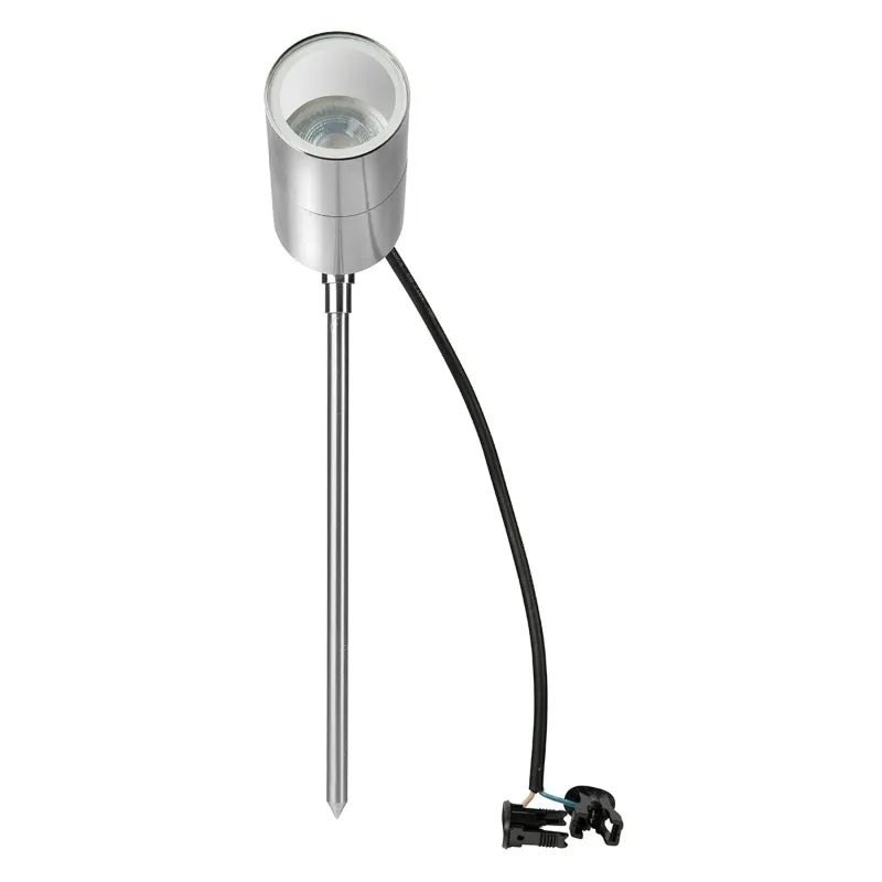 Brilliant Seaford LED Garden Spotlight - Chrome