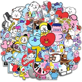 BT21 Cartoon Sticker Pack (50pcs)