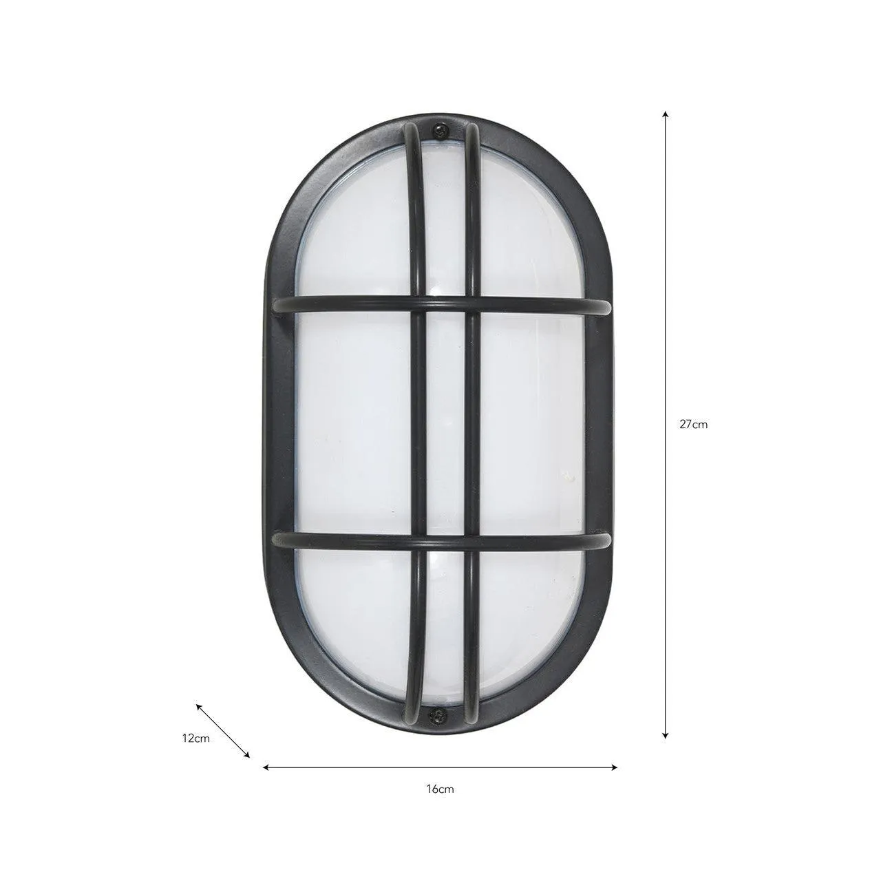 Bulk Head Light in Carbon - Steel