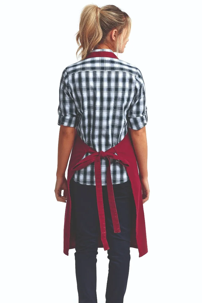 Burgundy "Calibre" Bib Adjustable Apron (4 Pocket Pouch)