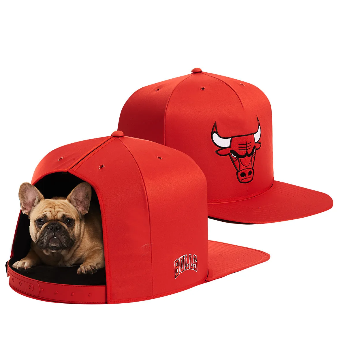 CHICAGO BULLS NAP CAP PREMIUM DOG BED