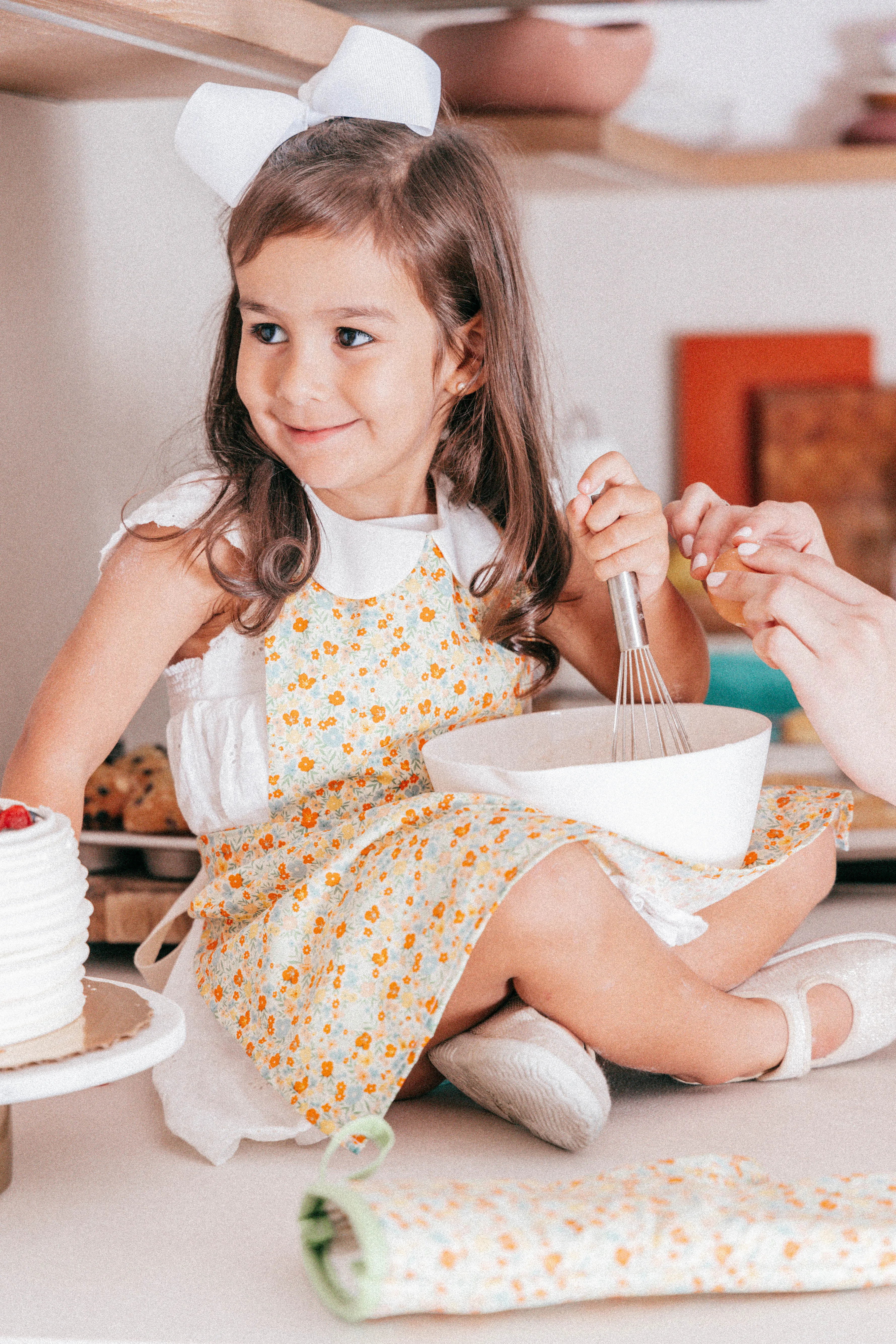 Child's Gidget Apron Flower Field