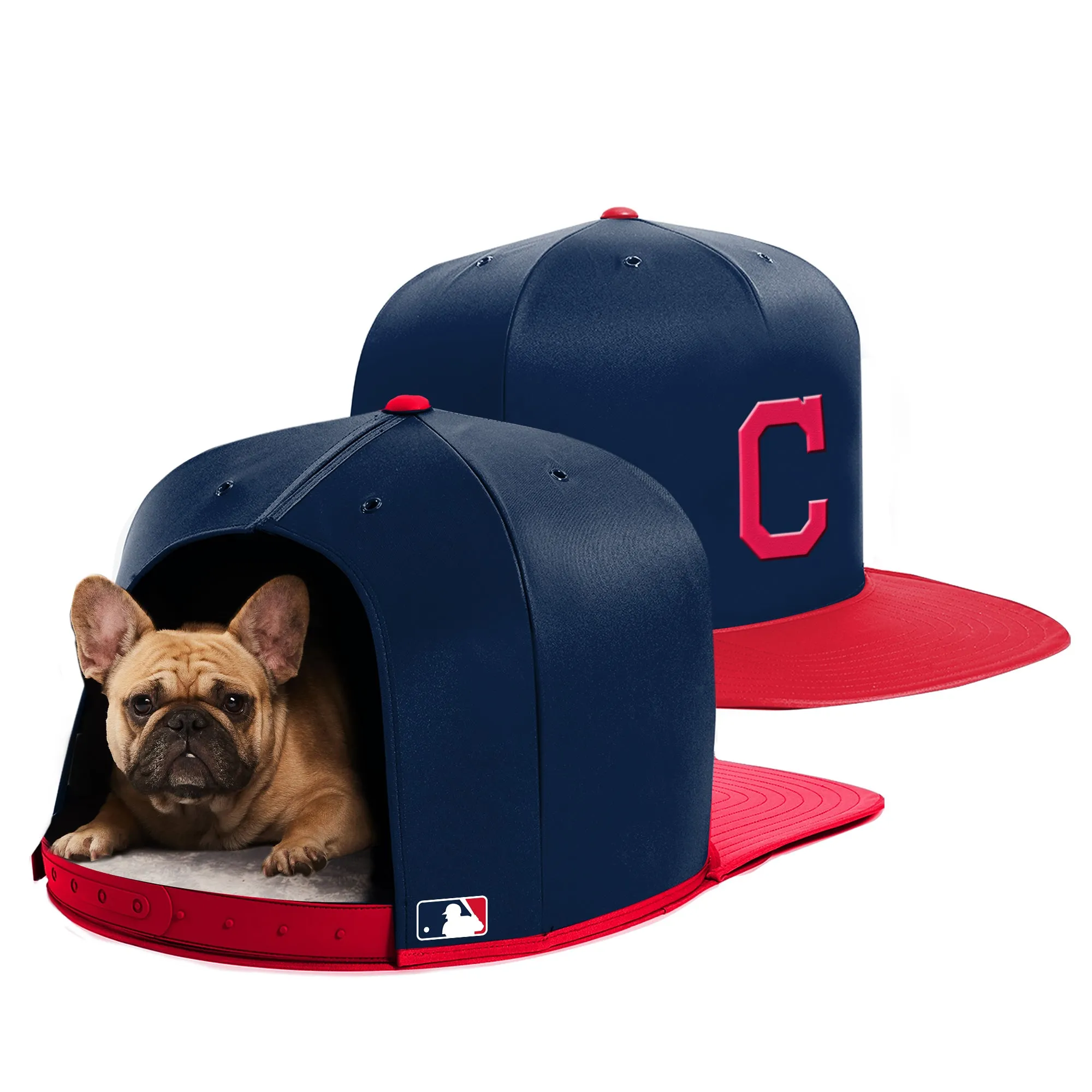 CLEVELAND INDIANS NAP CAP PREMIUM DOG BED