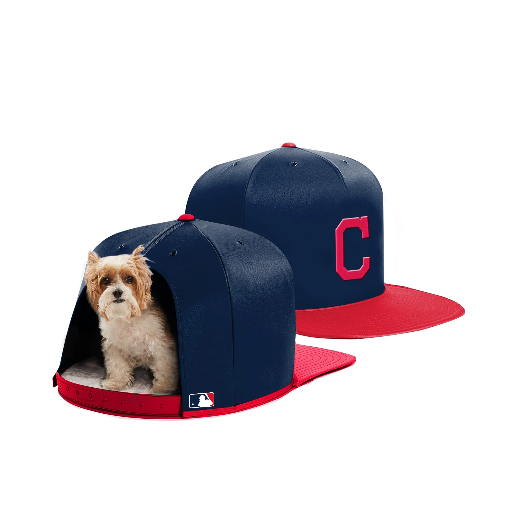 CLEVELAND INDIANS NAP CAP PREMIUM DOG BED