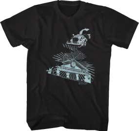 Clock Tower Lightning Storm Back To The Future T-Shirt