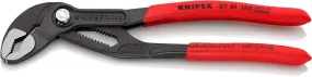 Cobra High-Tech Water Pump Pliers grey atramentized, with non-slip plastic coating 180 mm 87 01 180