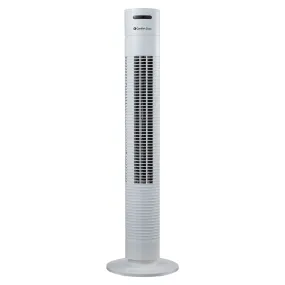 Comfort Zone 31" 3-Speed Oscillating Tower Fan in White