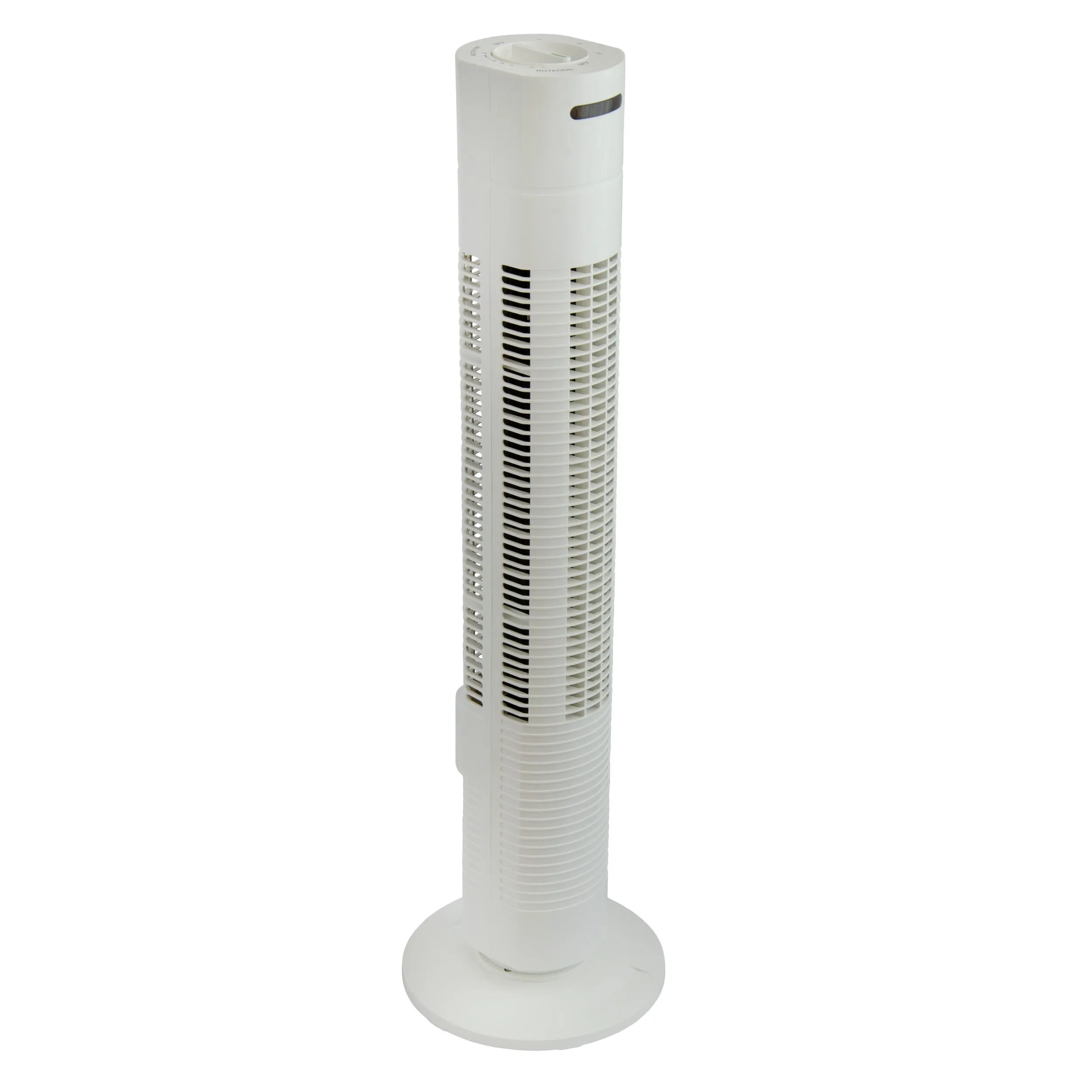 Comfort Zone 31" 3-Speed Oscillating Tower Fan in White