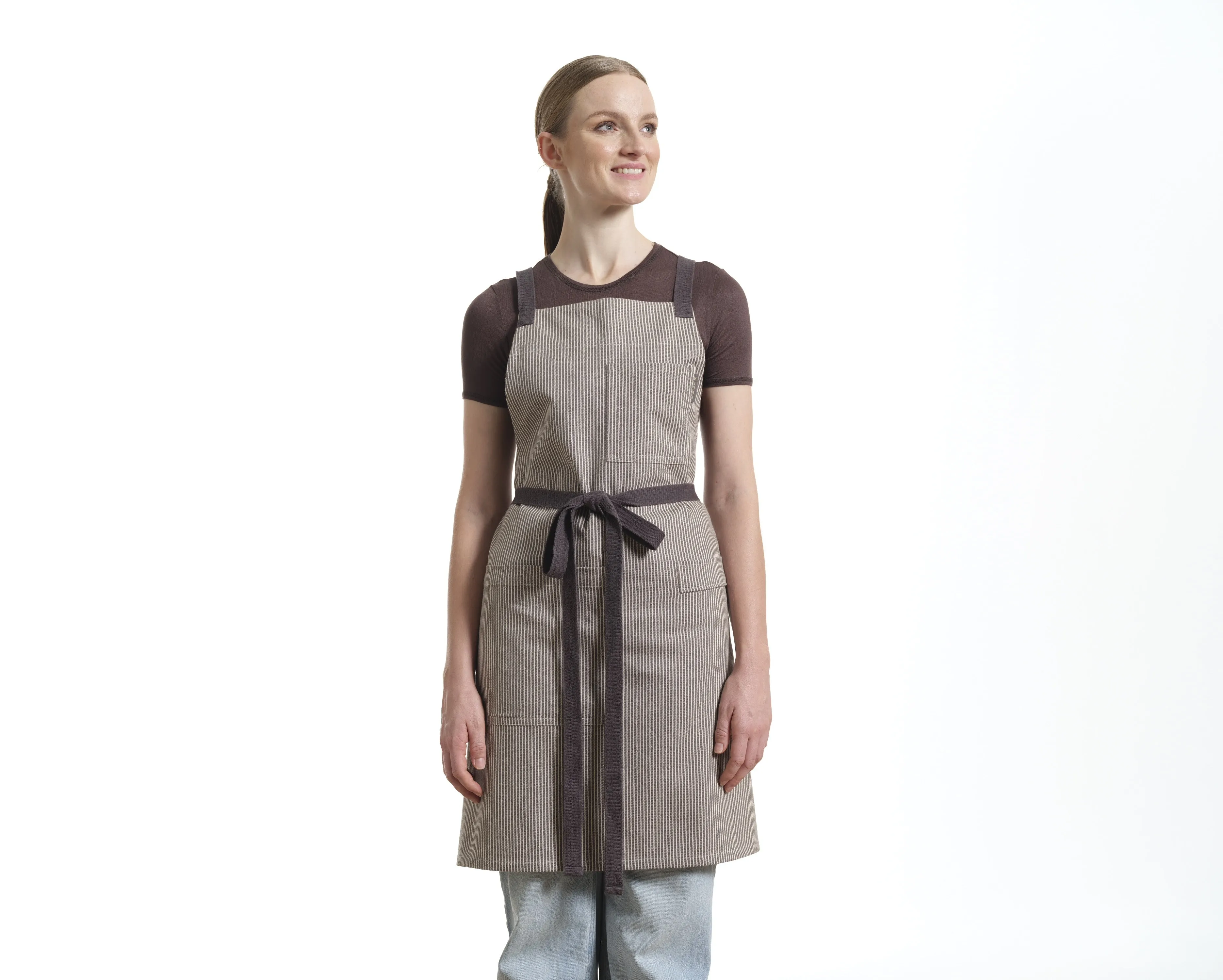 Crossback Apron with Pockets, Gardening Apron and Serving Aprons | Eco-Friendly