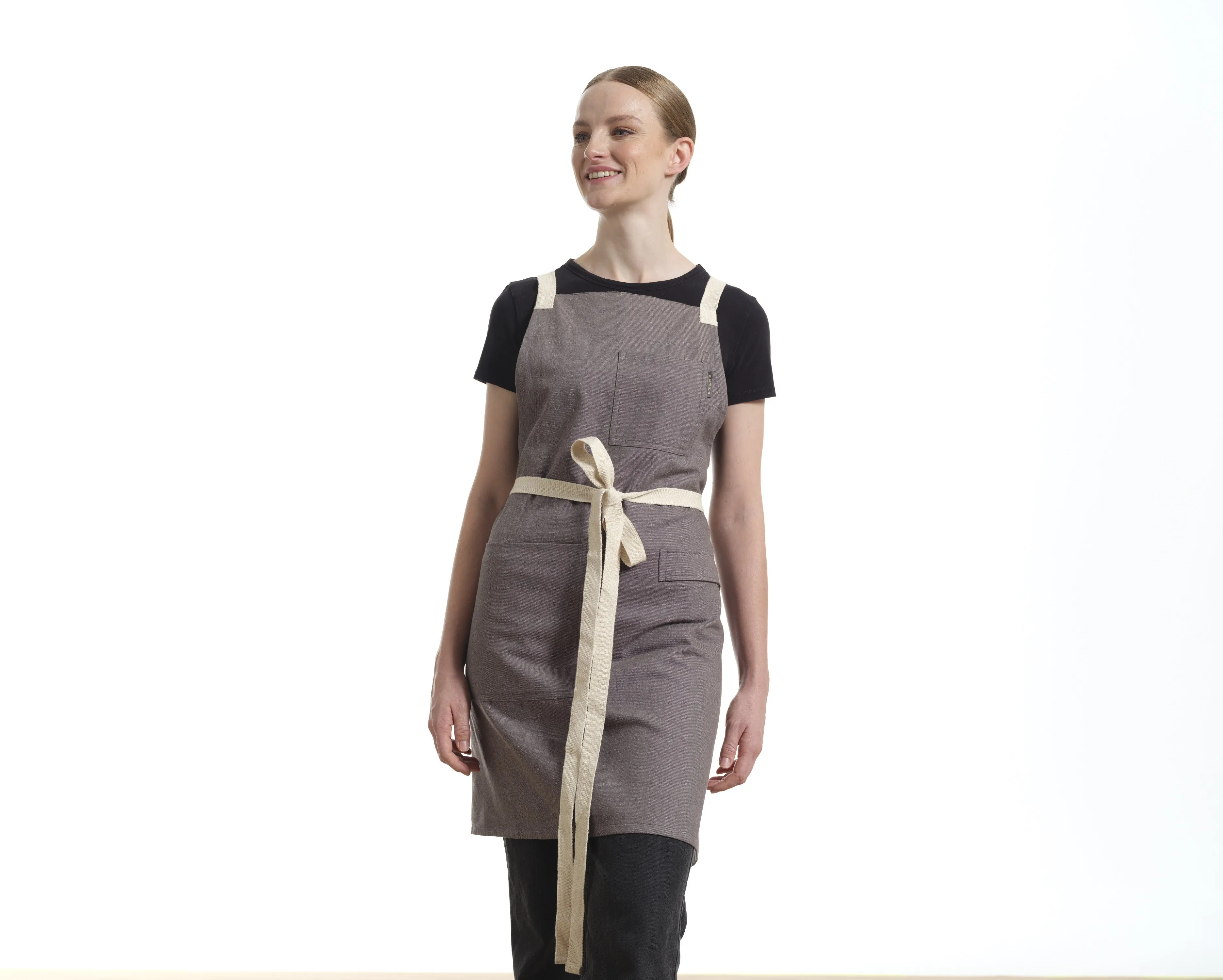 Crossback Apron with Pockets, Gardening Apron and Serving Aprons | Eco-Friendly