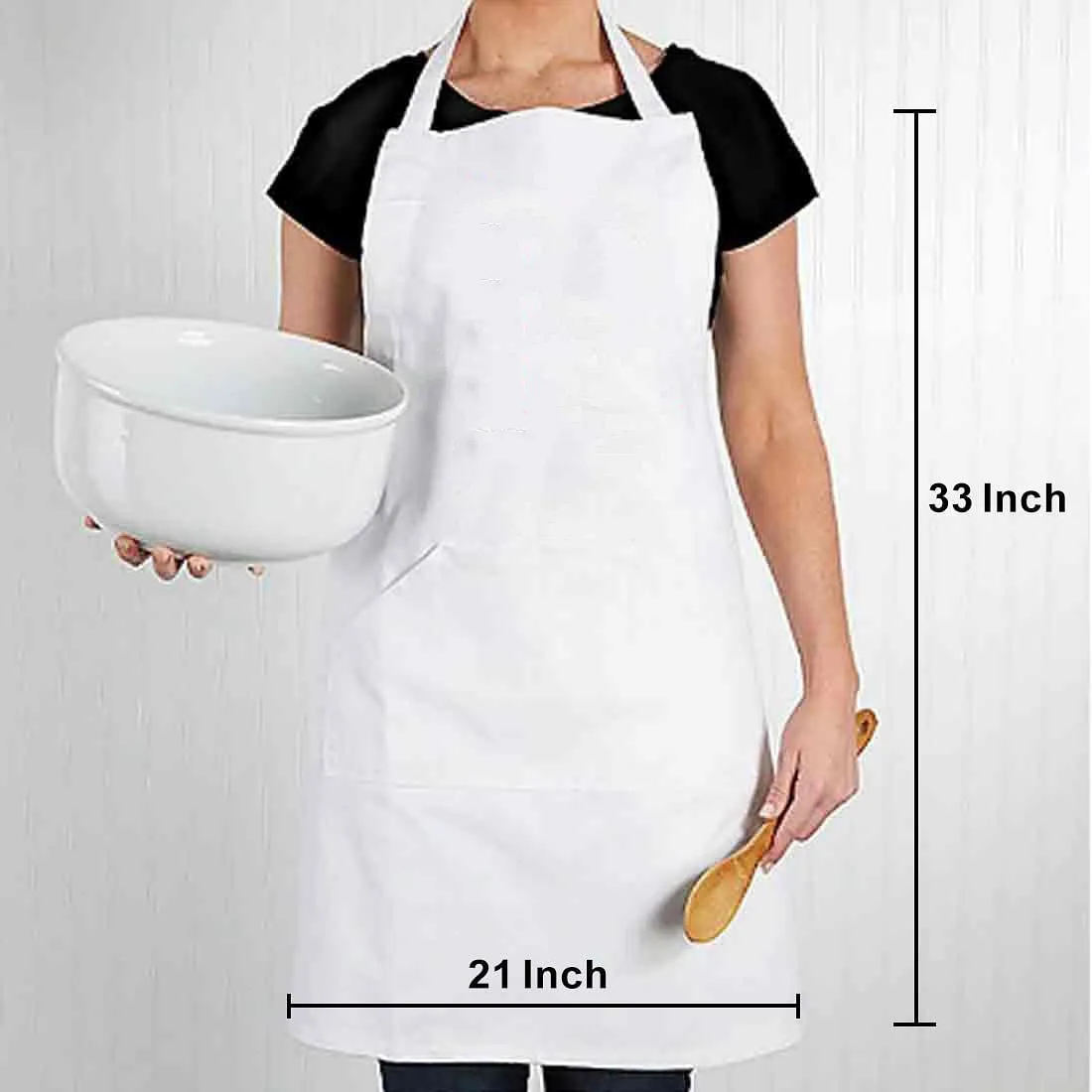 Custom Apron with Pockets and Name for Kitchen - Kiss The Cook