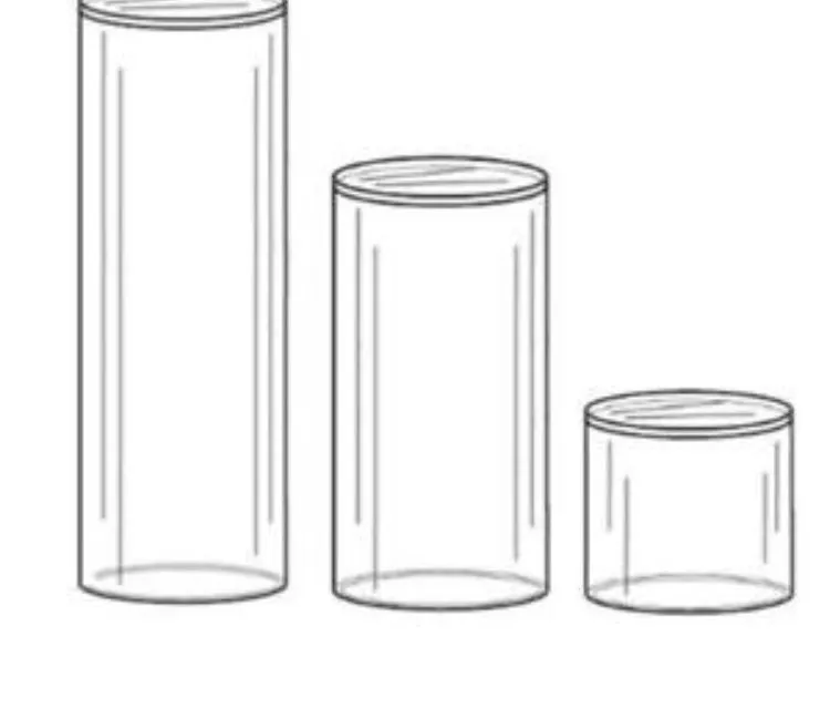 Cylinder Acrylic Stand 20” tall plinth