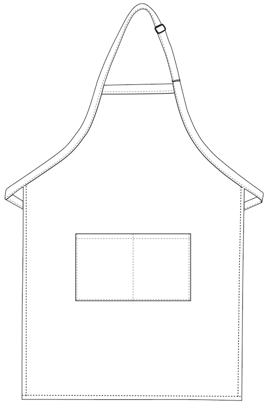 Deluxe XL Butcher Adjustable Apron (2 Pockets)