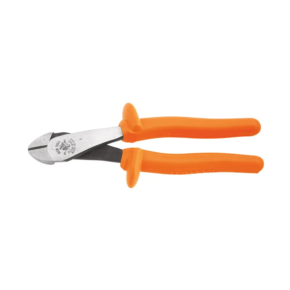 Diagonal Cutting Pliers, Insulated, Angled, 8-Inch