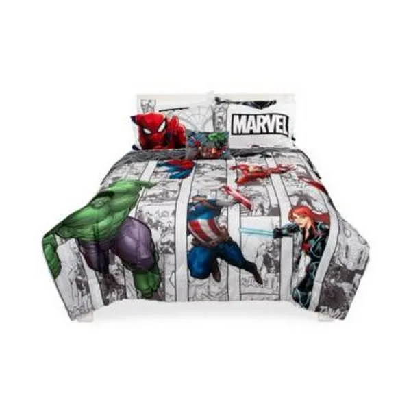 Disney Avengers Comic Punch 8-Pc. Full Comforter Set - Multi