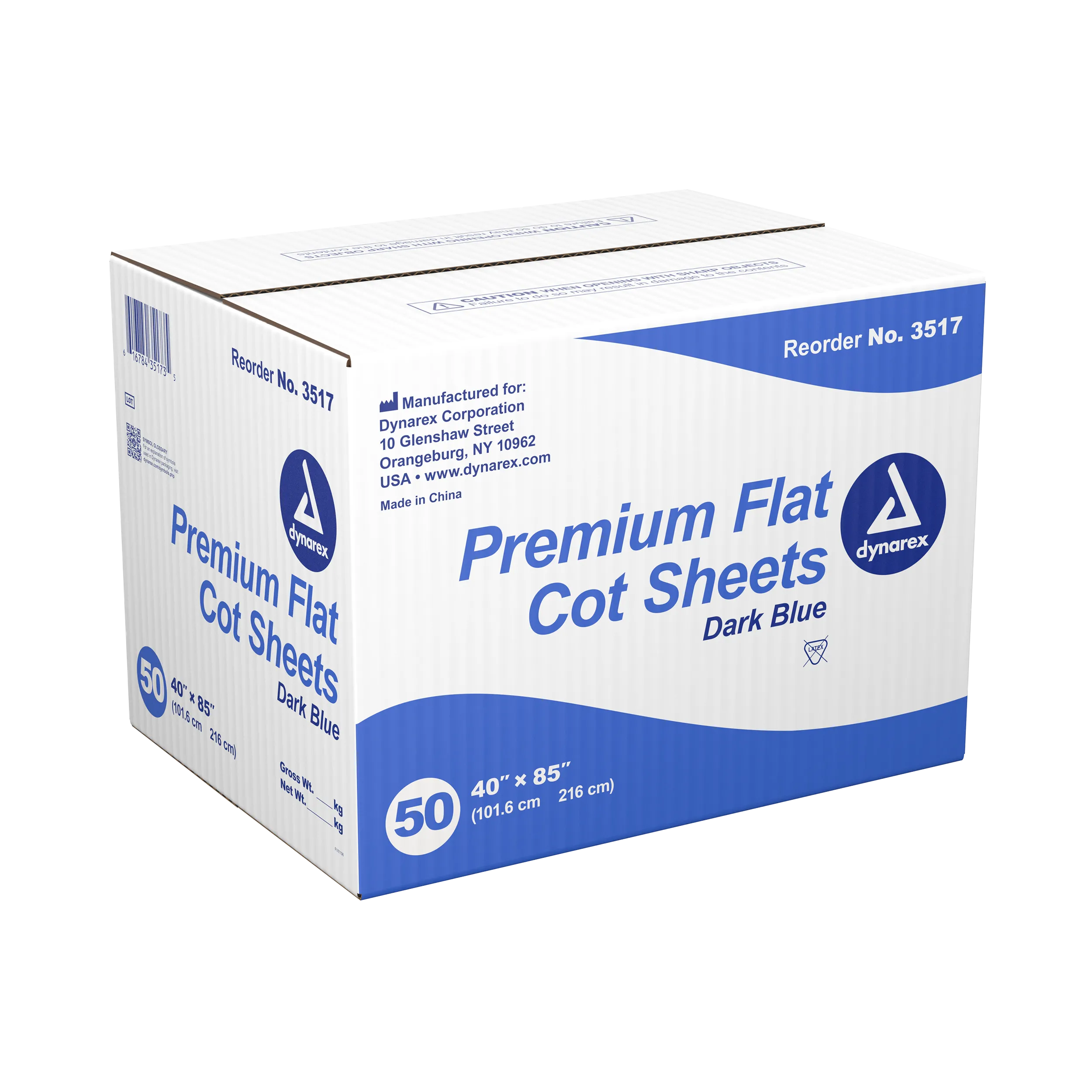 Dynarex - Premium Flat Cot Sheet