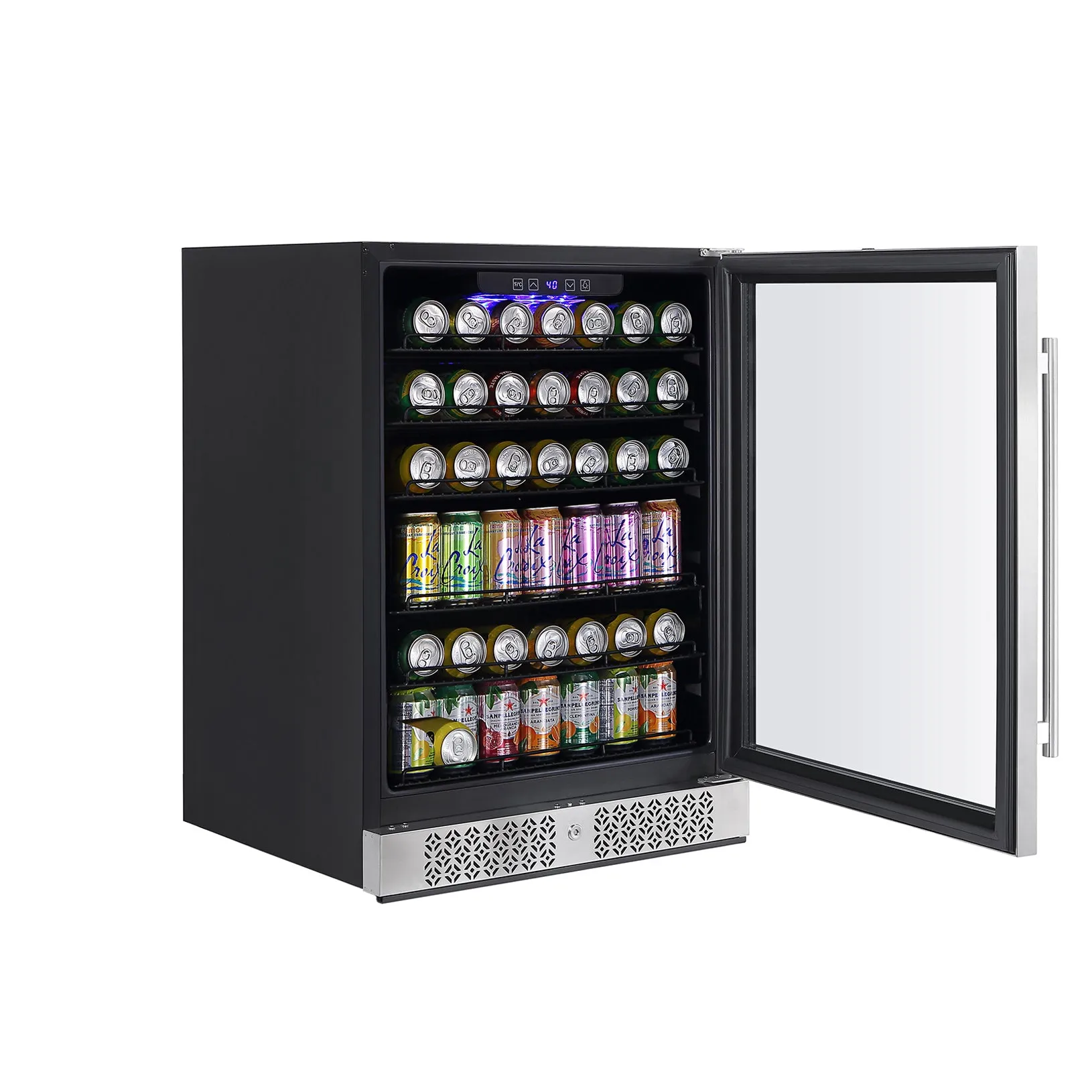 Empava BR02S 24 Inch Freestanding & Under Counter Beverage Fridge