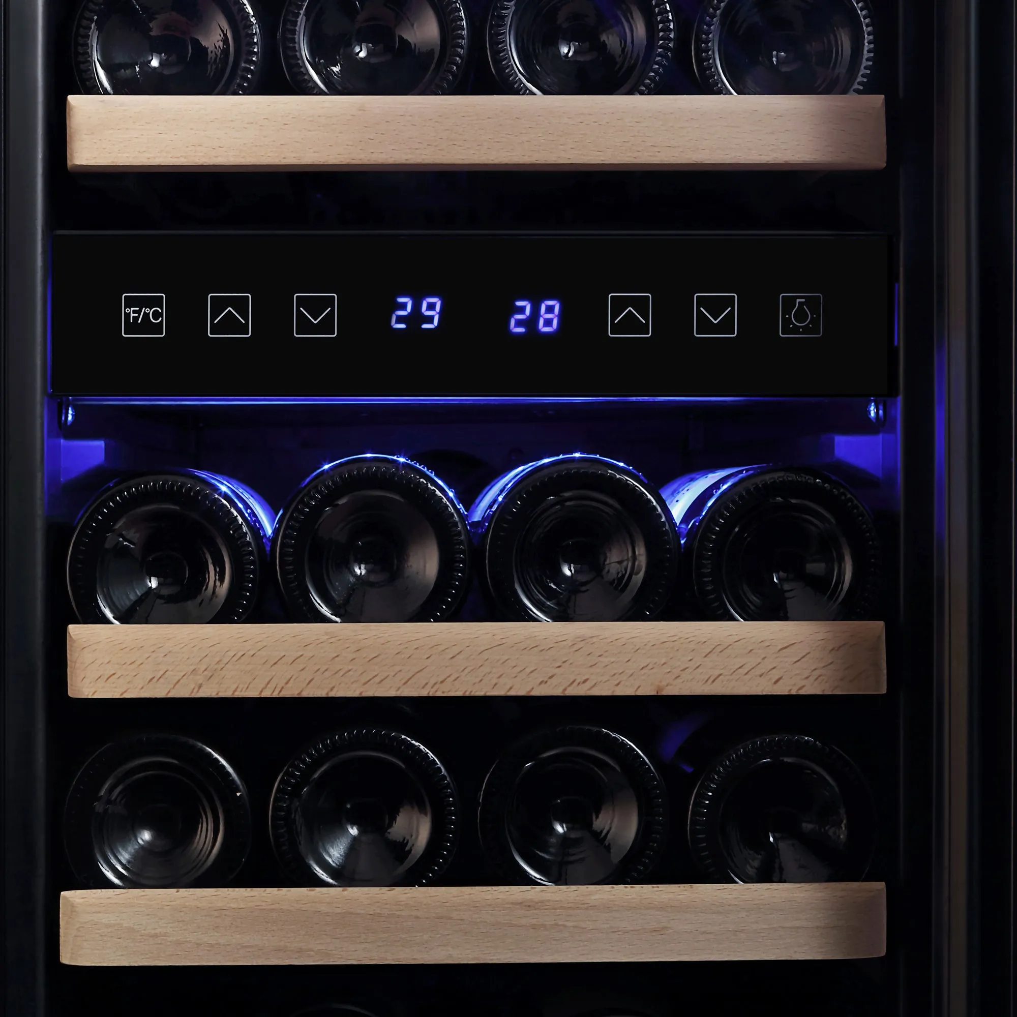 Empava WC02D 15 Inch Dual Zone Small  Wine Fridge