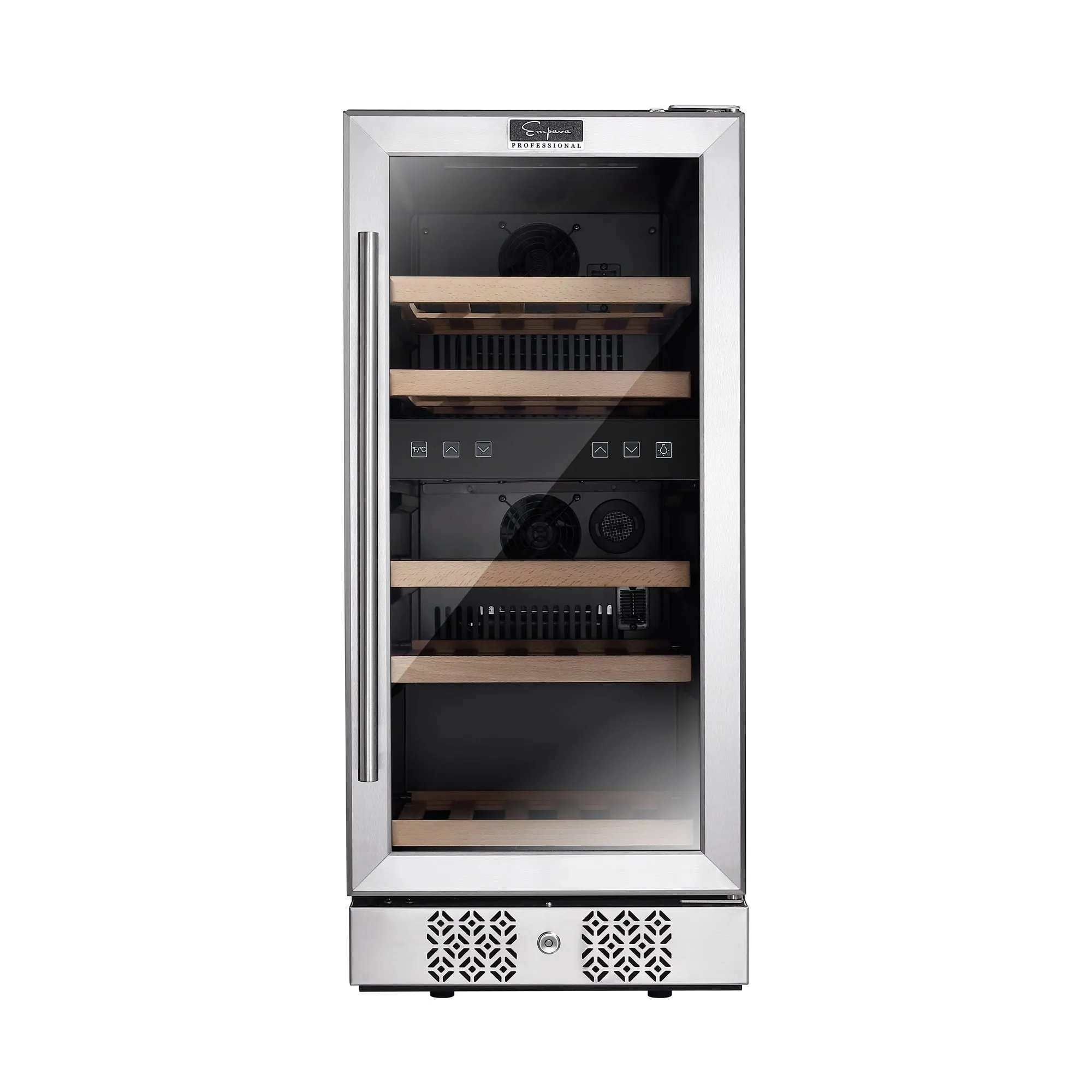 Empava WC02D 15 Inch Dual Zone Small  Wine Fridge