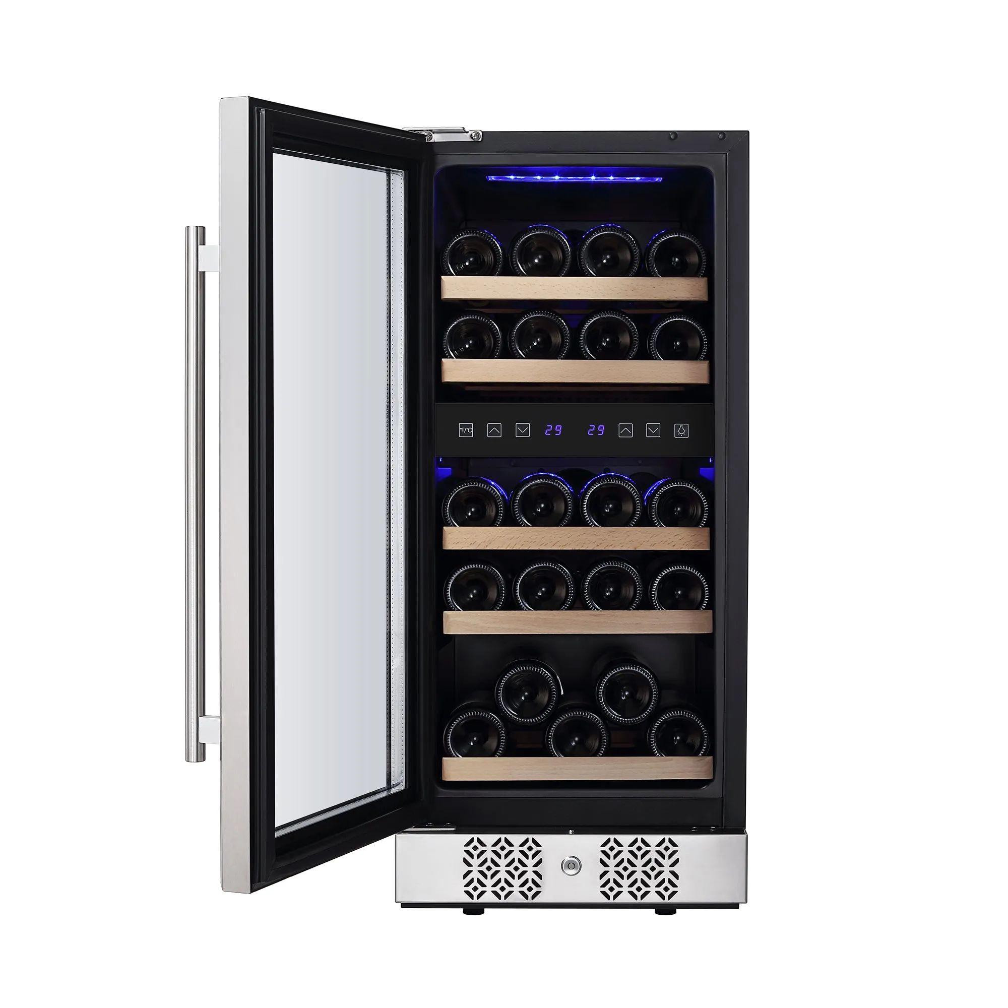 Empava WC02D 15 Inch Dual Zone Small  Wine Fridge