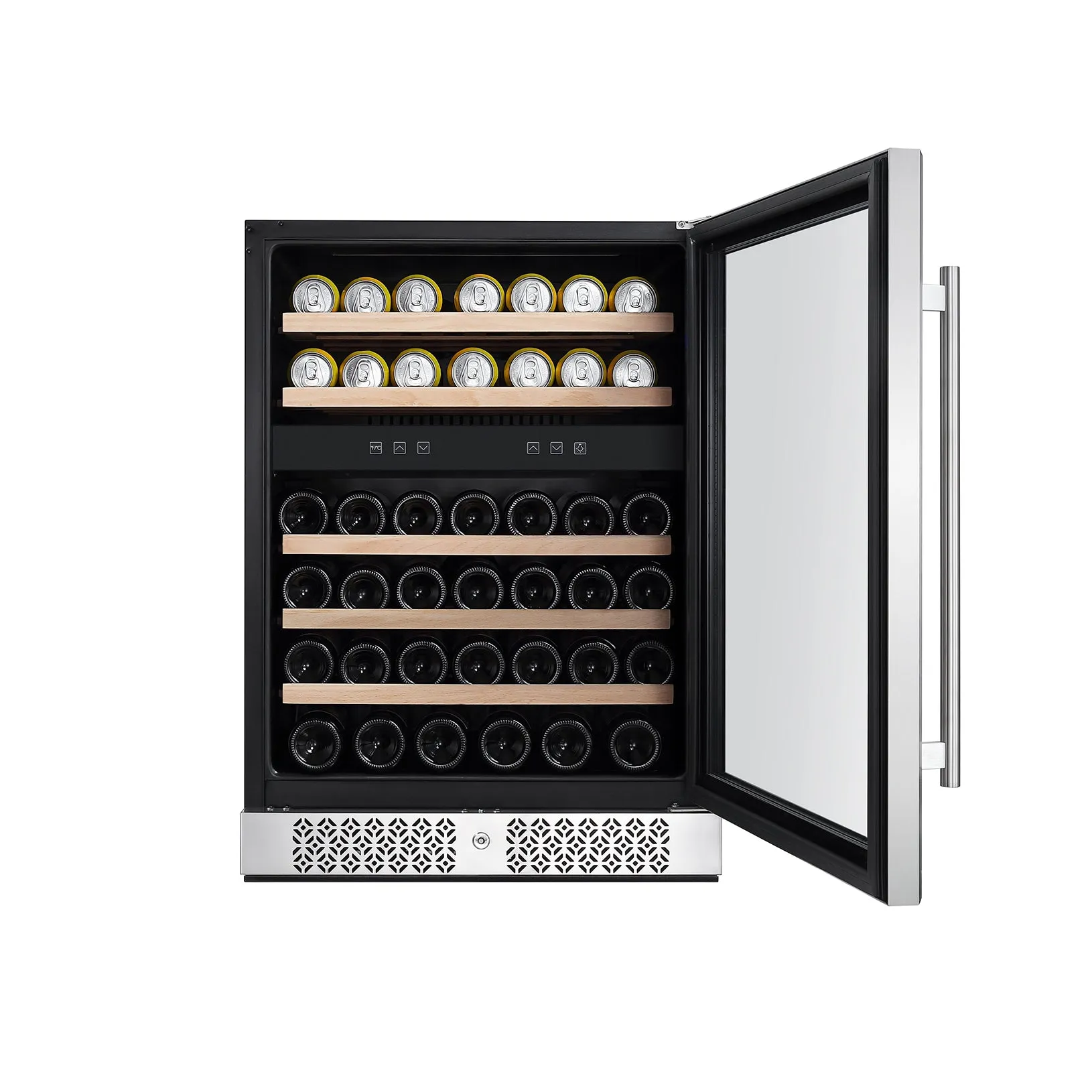 Empava WC04D 24 Inch Fridge Dual Zone Wine & Beverage Cooler