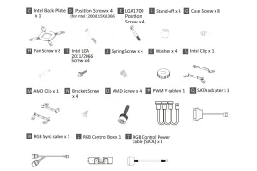 Enermax Intel/AMD Mounting Hardware For LIQMAX III / AQUAFUSION / AQUAFUSION ADV