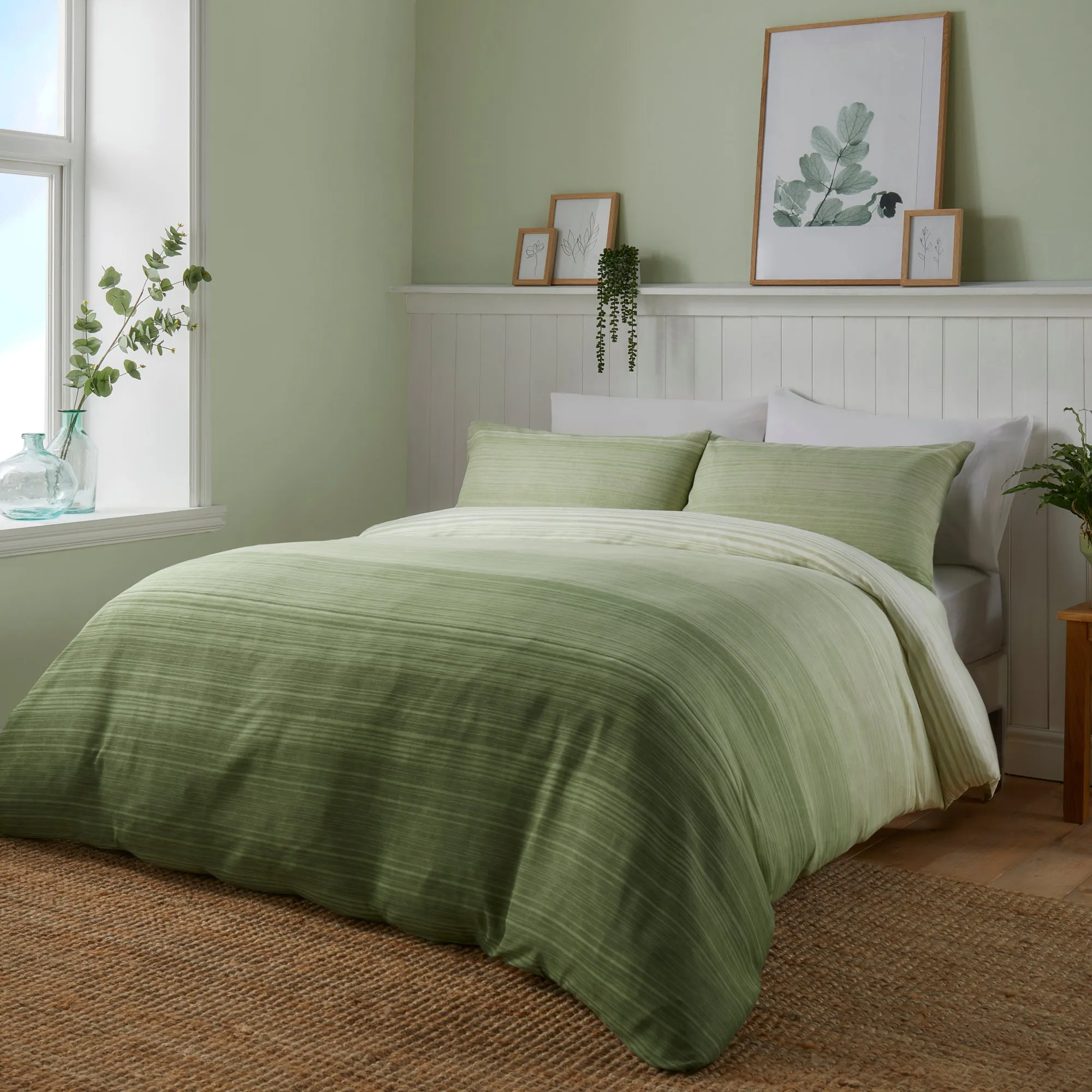 Fairhaven Duvet Cover Set by Fusion in Green