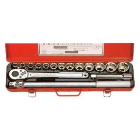 Flag F417M 1/2" Drive Socket Wrench Set Metric (17pcs)