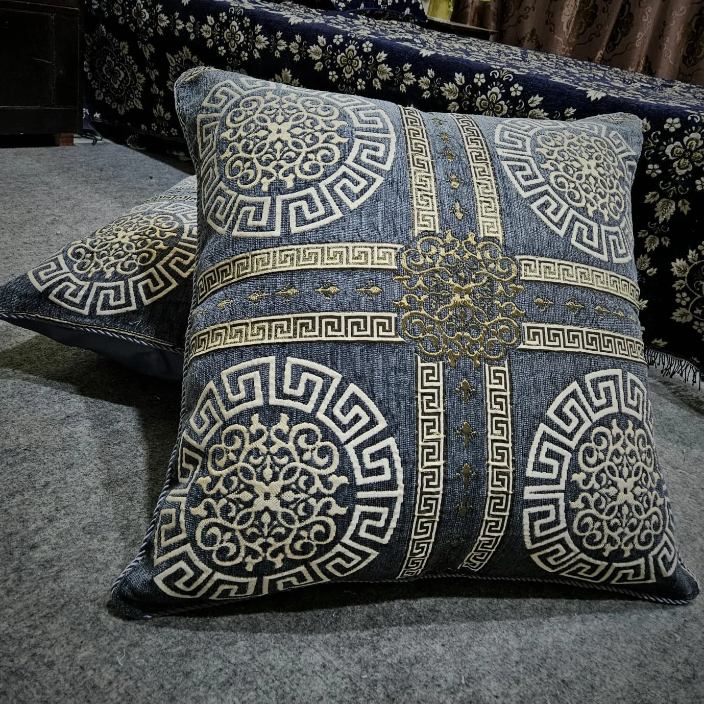 Floor Cushion Cover 2Pcs Set