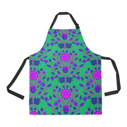 Floral Beadwork Four Clans Deep Lake Apron