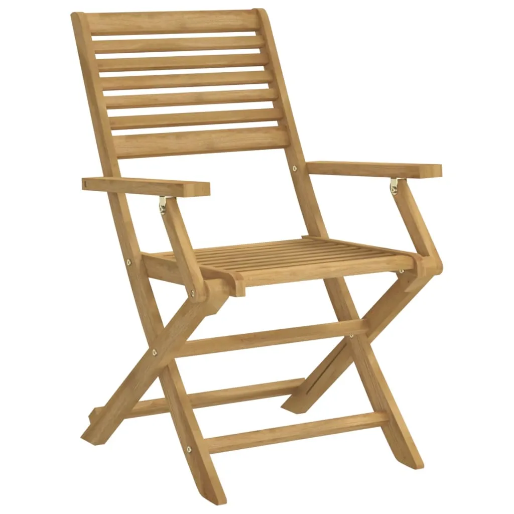 Folding Garden Chairs 2 pcs 54.5x61.5x86.5 cm Solid Wood Acacia