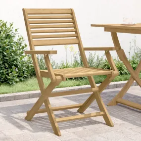 Folding Garden Chairs 2 pcs 54.5x61.5x86.5 cm Solid Wood Acacia