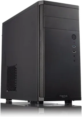 Fractal Design Core 1100 PC Case, Micro-ATX, Brushed Aluminium-look, 350mm GPU Support, No Fans, USB 3.0